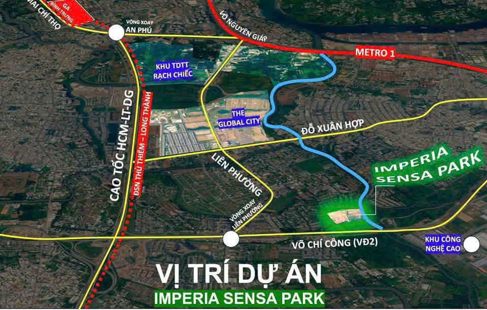 vị trí imperia sensa park