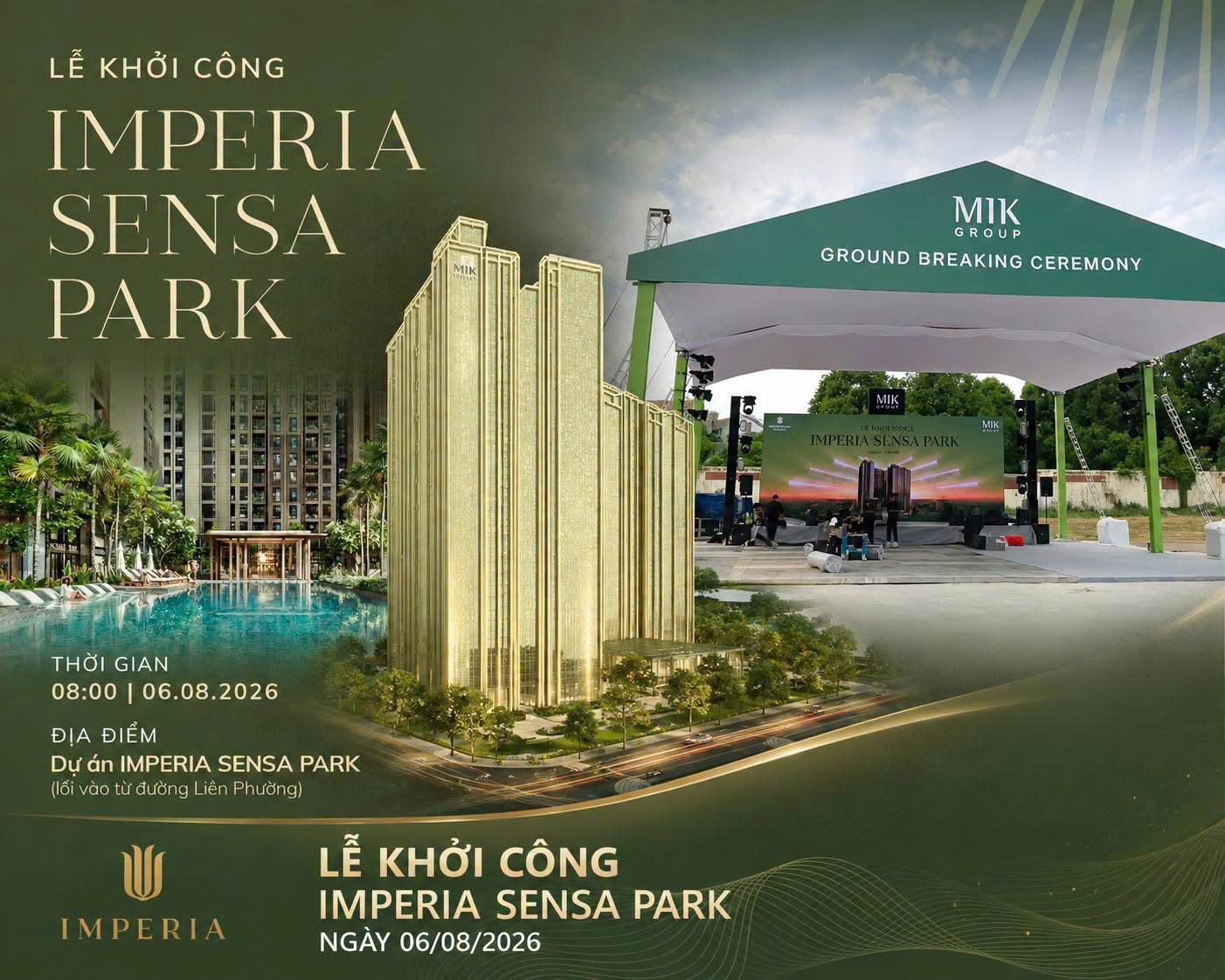 Mik Group chính thức khởi công dự án Imperia Sensa Park Võ Chí Công